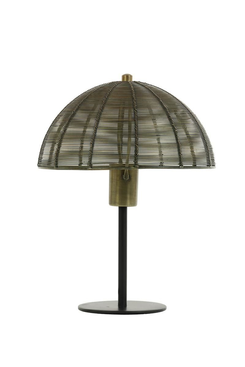 Bronzová antik kovová lampa Klobu - Ø25*33cm / E27 Light & Living - LaHome - vintage dekorace