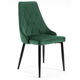 Ak furniture Čalouněná designová židle Gretta zelená