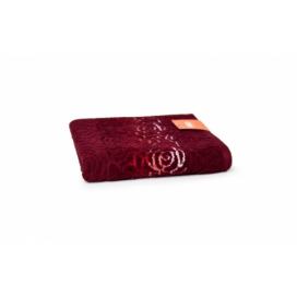 Faro Bavlněný ručník Rosso 50x90 cm bordó
