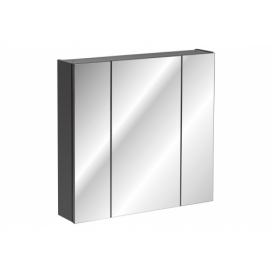 Skříňka zrcadlová do koupelny Monako Grey 841 Diamantový šedý