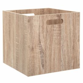 5five Simply Smart Skladovací krabička v barvě přírodního dřeva, 31 x 31 cm.
