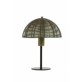 Bronzová antik kovová lampa Klobu - Ø25*33cm / E27 Light & Living