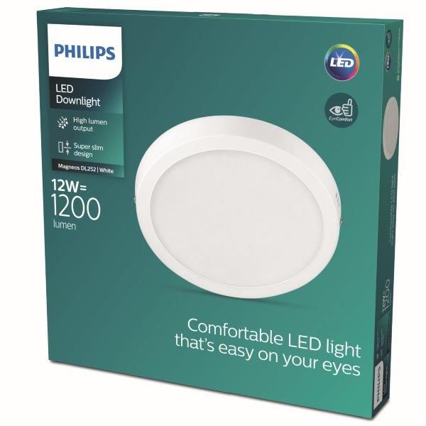 Philips 8719514328679 Magneos Slim DL252 stropní svítidlo LED D210mm 12W/1200lm 2700K bílá - Svítidla FEIM