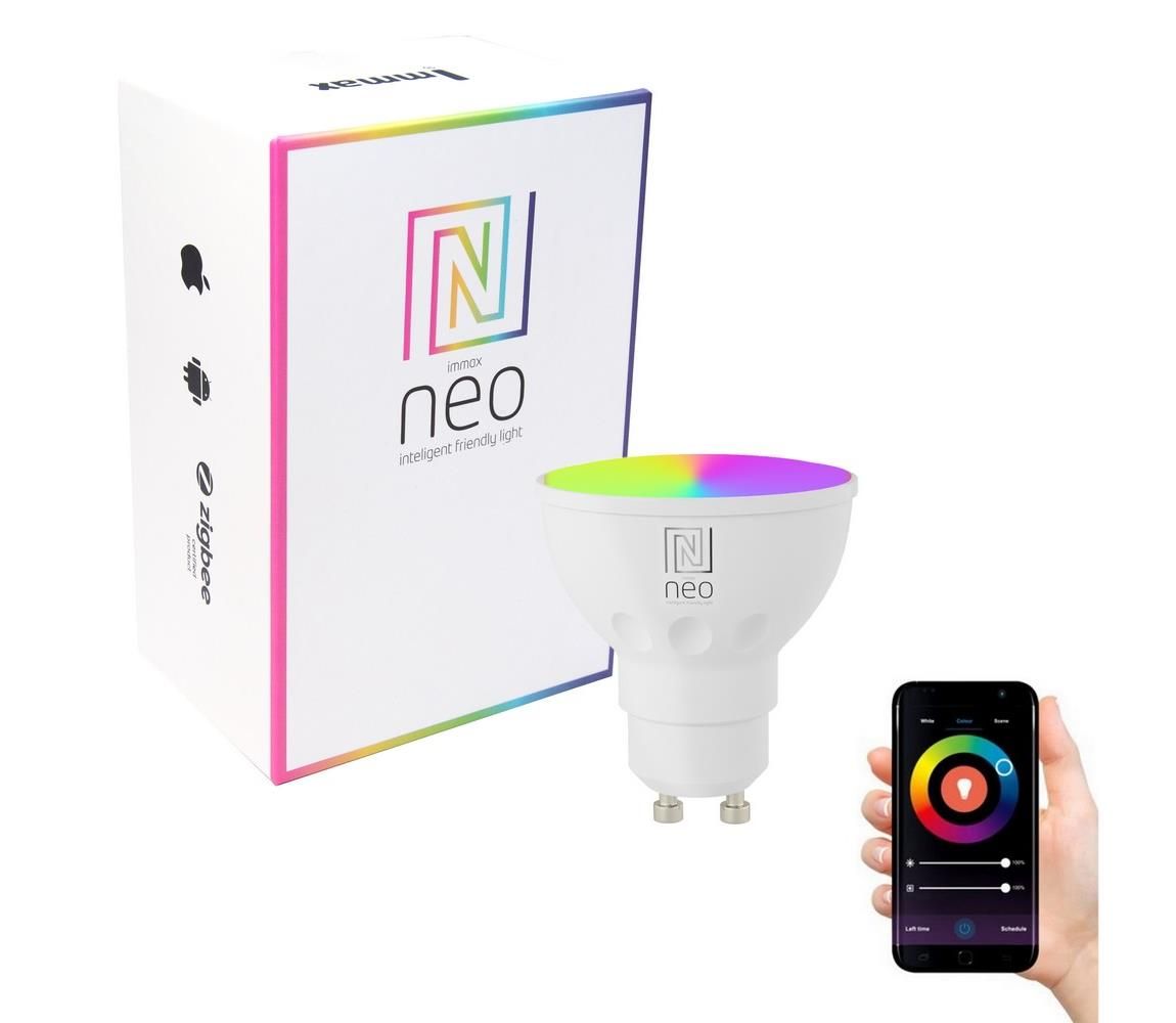  NEO LITE SMART LED žárovka GU10 6W barevná a bílá WiFi -  Svět-svítidel.cz