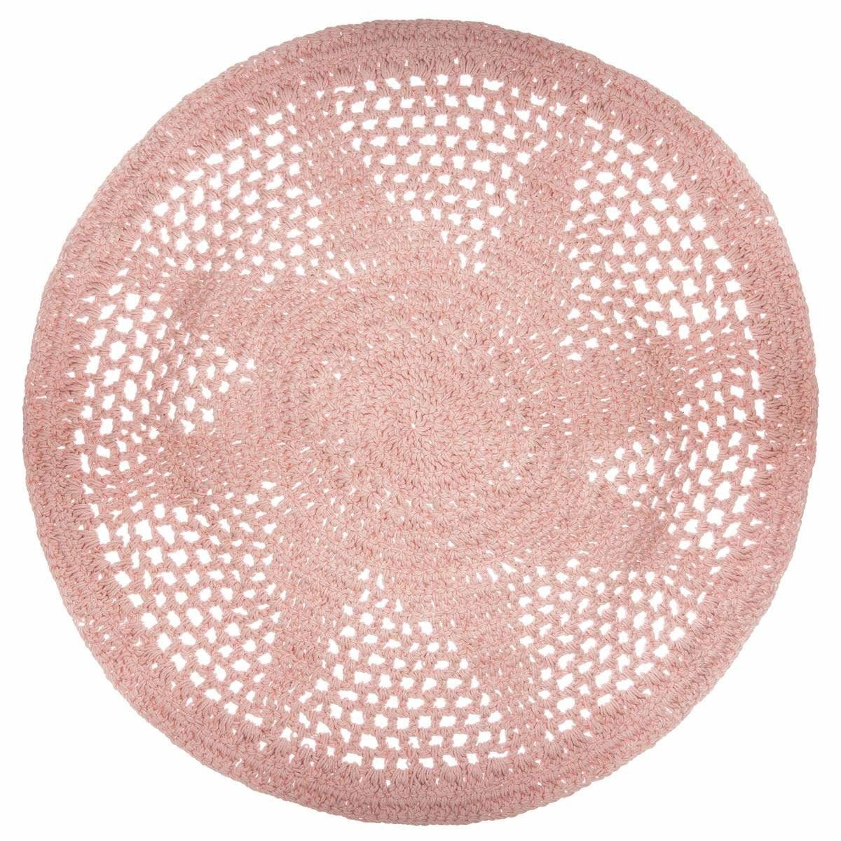 Atmosphera Dekorativní koberec, průměr 90 cm, růžový - EMAKO.CZ s.r.o.