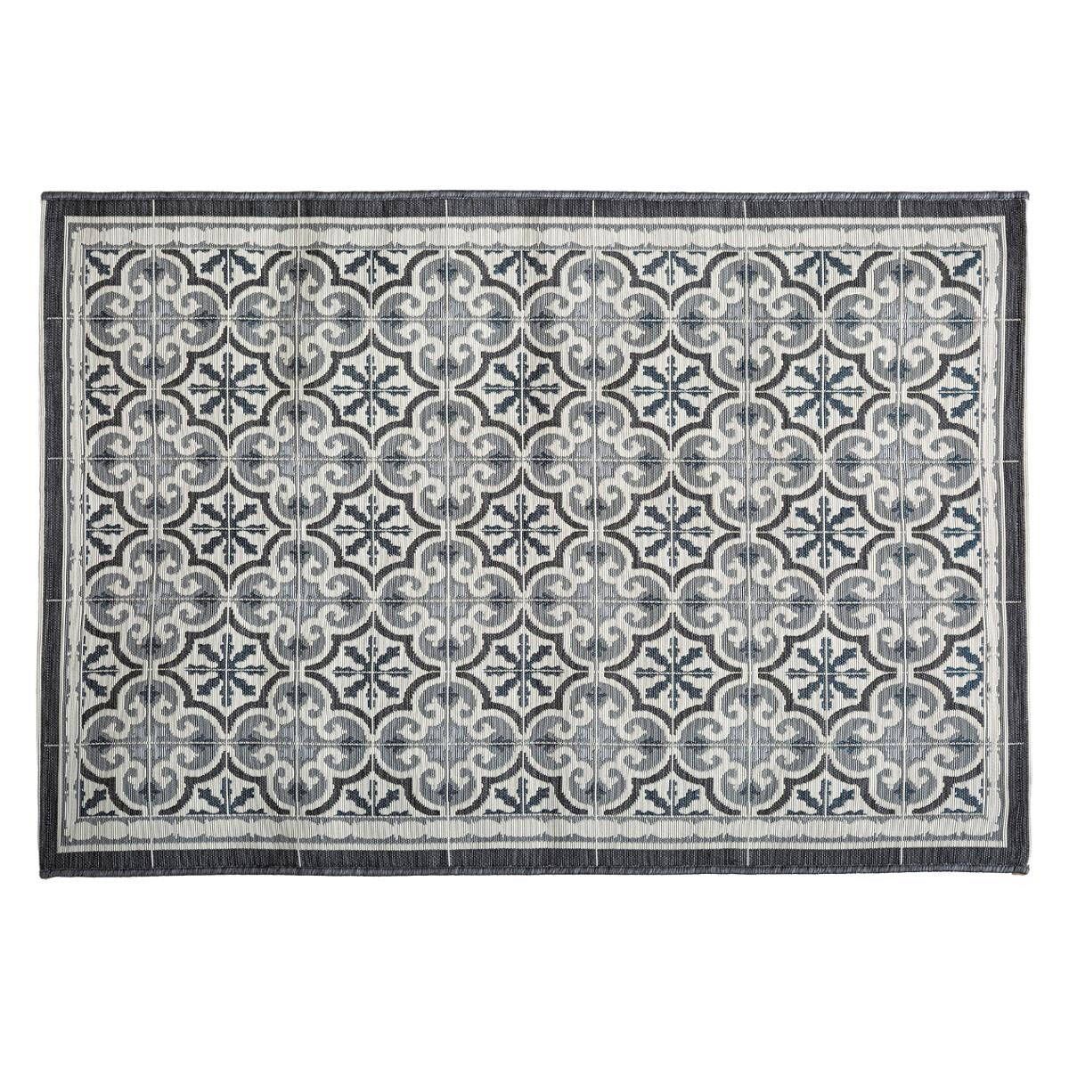 Atmosphera Venkovní koberec s mozaikou, 150 x 100 cm, šedý - Beliani.cz
