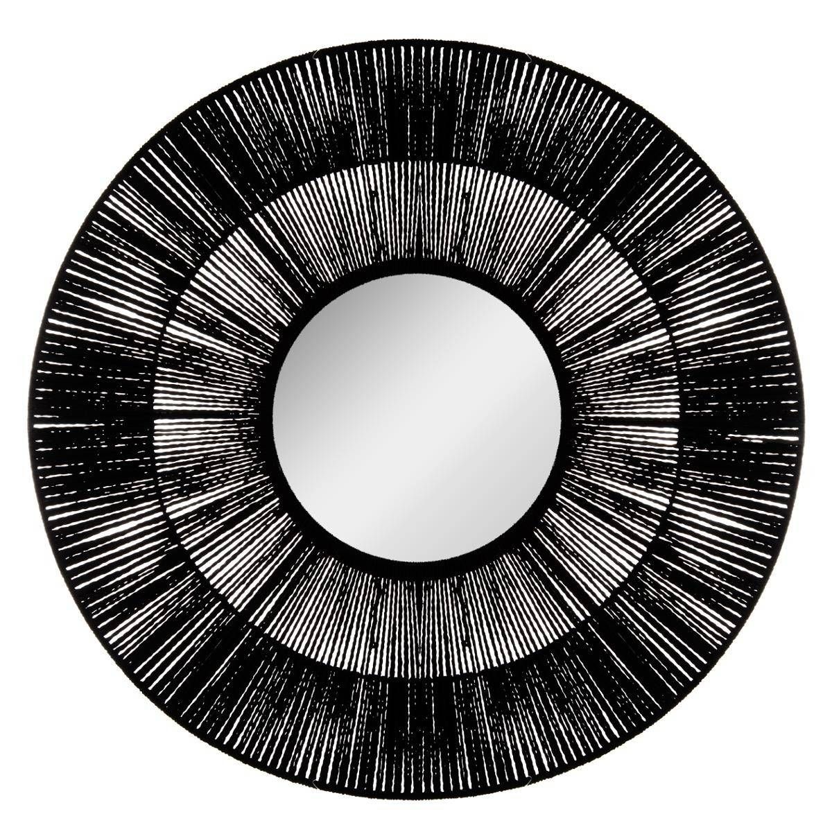 Atmosphera Zrcadlo ETHNIC, O 76 cm, černé - EDAXO.CZ s.r.o.