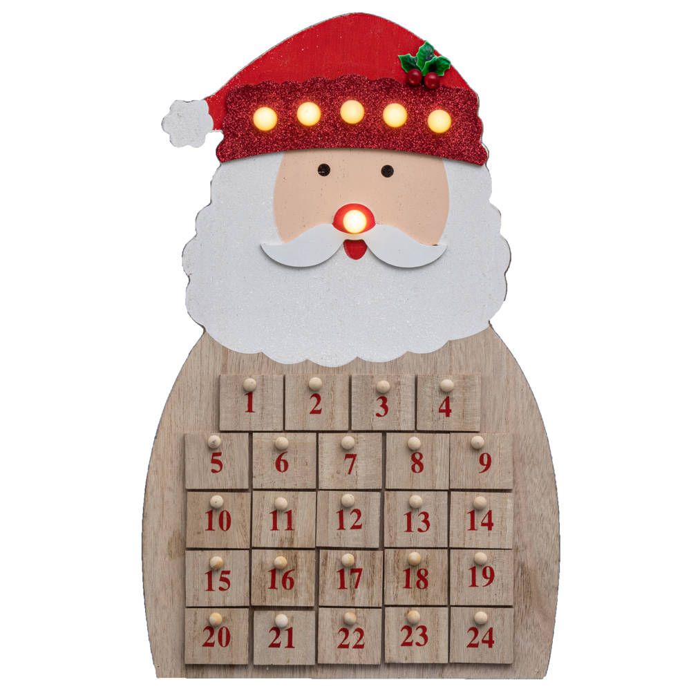Fééric Lights and Christmas Světelný adventní kalendář ve tvaru Santa Claus - EMAKO.CZ s.r.o.