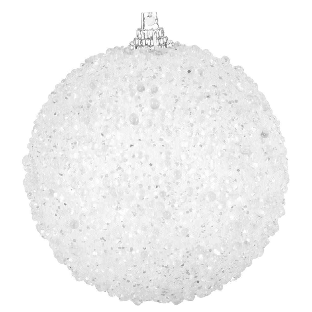 Home Styling Collection Vánoční koule s perlami, O 8 cm, bílá - EMAKO.CZ s.r.o.