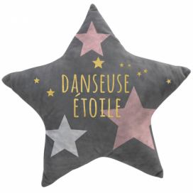 Douceur d\'intérieur Dětský polštář ve tvaru hvězdy DANSEUSE ETOILE, 42 x 42 cm
