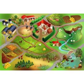Dětský koberec Farma 3D - 100x150cm