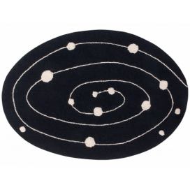 Lorena Canals Pro zvířata: Pratelný koberec Milky Way bílá, černá 140x200 cm