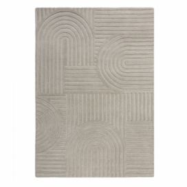 Šedý vlněný koberec Flair Rugs Zen Garden, 120 x 170 cm Bonami.cz
