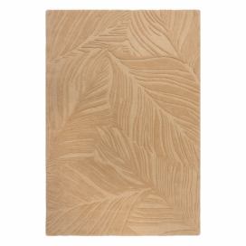 Světle hnědý vlněný koberec Flair Rugs Lino Leaf, 120 x 170 cm Bonami.cz