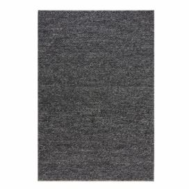 Tmavě šedý vlněný koberec Flair Rugs Minerals, 80 x 150 cm Bonami.cz