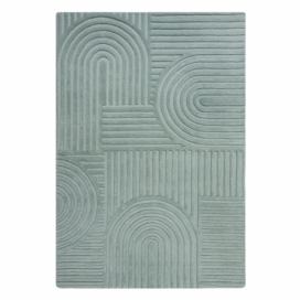 Tyrkysový vlněný koberec Flair Rugs Zen Garden, 160 x 230 cm Bonami.cz