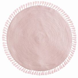 Atmosphera for kids Dekorativní koberec Lurex, průměr 90 cm, růžový
