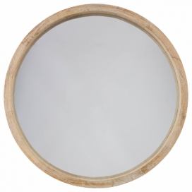Atmosphera Kulaté dřevěné zrcadlo, O 52 cm