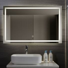   Aquamarin Koupelnové zrcadlo s LED osvětlením, 110 x 70 cm\r\n