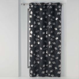 Douceur d\'intérieur Zatěmnovací závěs ADRINA, 135 x 240 cm, černo-stříbrna barva