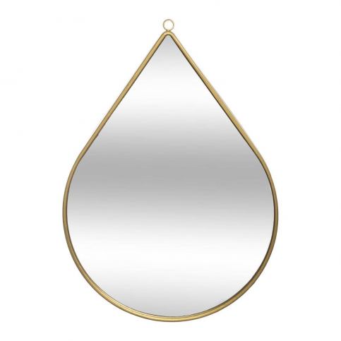 Atmosphera Dekorativní zrcadlo, tvar slzy, 21 x 29 cm, zlatá barva EDAXO.CZ s.r.o.