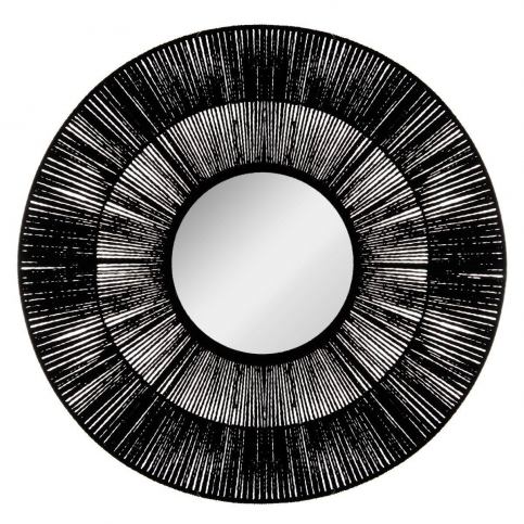 Atmosphera Zrcadlo ETHNIC, O 76 cm, černé EDAXO.CZ s.r.o.