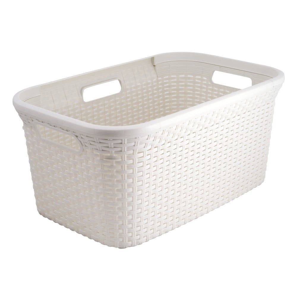 Bílý koš na prádlo Curver Style Basket, 45 l - Bonami.cz
