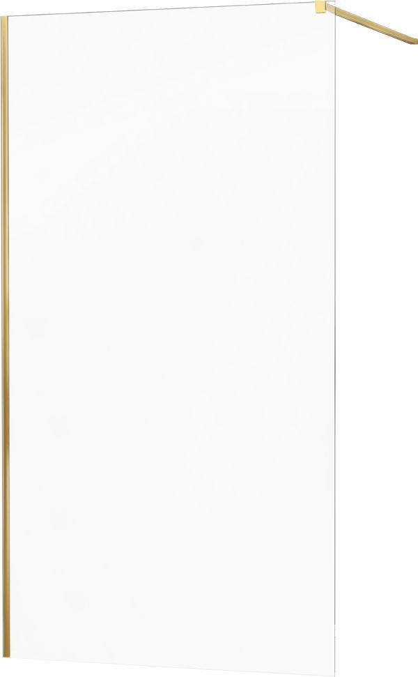 MEXEN - KIOTO Sprchová zástěna WALK-IN 90x200 cm 8 mm, zlatá, transparent 800-090-101-50-00 - Hezká koupelna s.r.o.