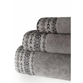 Faro Bavlněný ručník Driada 50x90 cm šedý