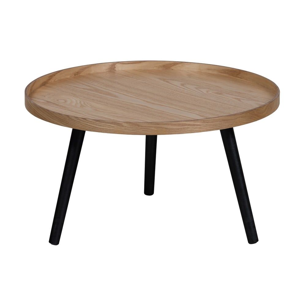 Béžovo-černý konferenční stolek WOOOD Mesa, ø 60 cm - Bonami.cz