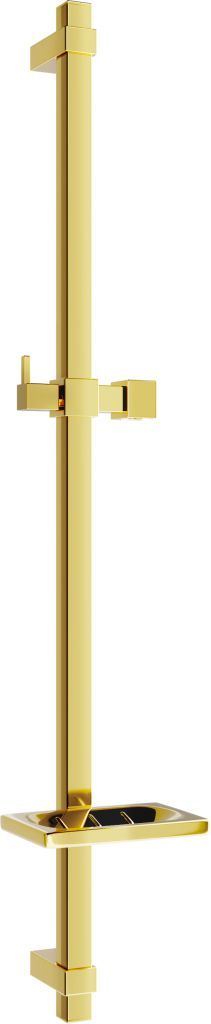 MEXEN - DQ Posuvný držák sprchy s mýdlenkou, 80 cm, zlatá 79381-50 - Hezká koupelna s.r.o.
