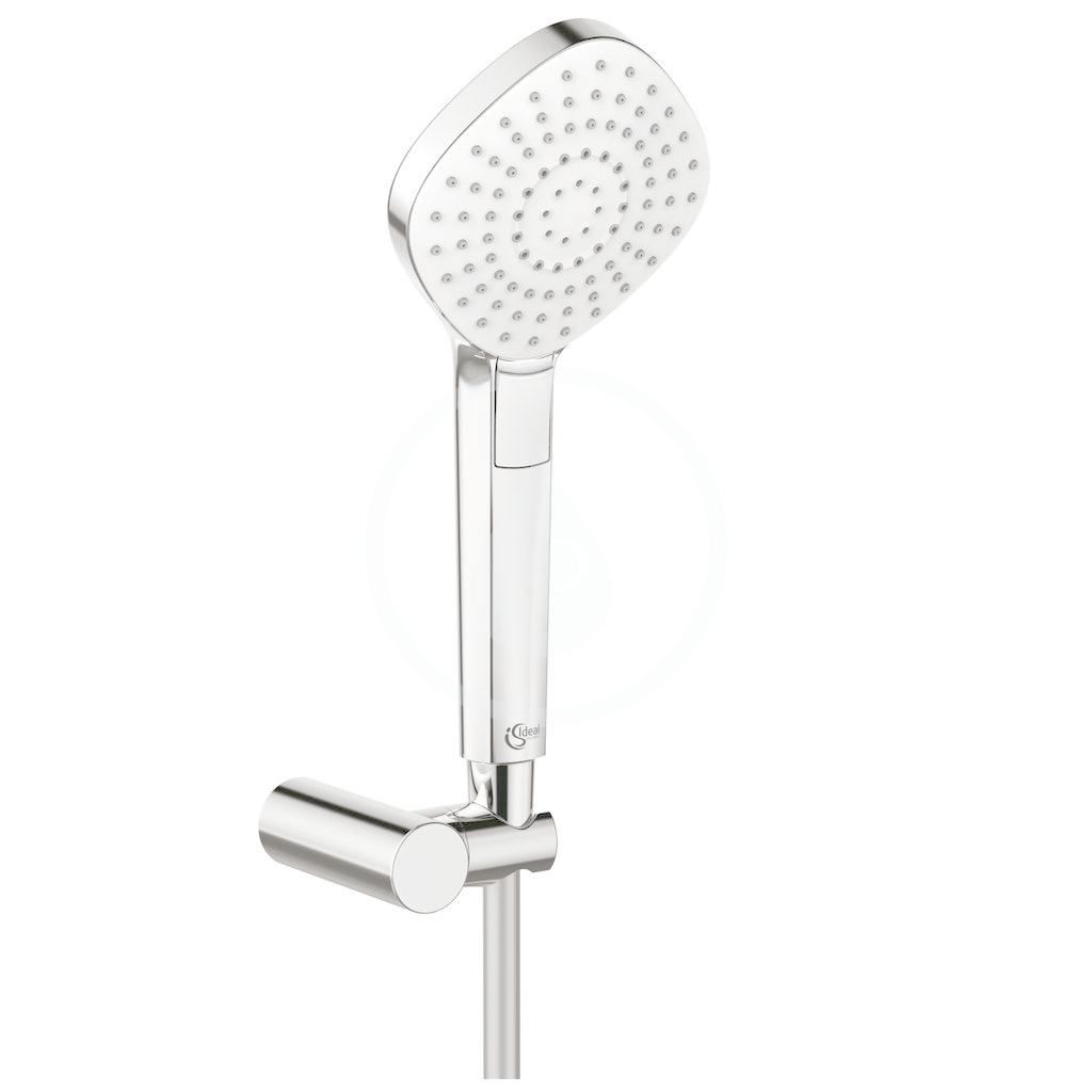 Ideal Standard Set sprchové hlavice Diamond 115, hadice s ruční sprchou, 3 proudy, chrom B2405AA - Hezká koupelna s.r.o.