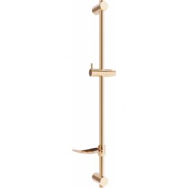 MEXEN - DF Posuvný držák sprchy s mýdlenkou, 80 cm, růžové zlato 79382-60