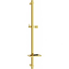MEXEN - DQ Posuvný držák sprchy s mýdlenkou, 80 cm, zlatá 79381-50