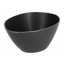 Černá keramická miska Kave Home Manami 19,2 x 25 cm