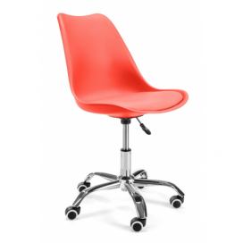 Ak furniture Otočná židle FD005 červená