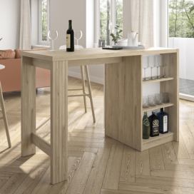 Aldo Designový barový stůl Aston oak, white
