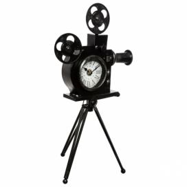 Atmosphera Dekorativní hodiny KAMERA, výška 51,5 cm, černé
