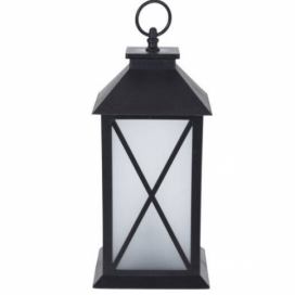 Černá dekorativní lucerna GLOW s LED osvětlením