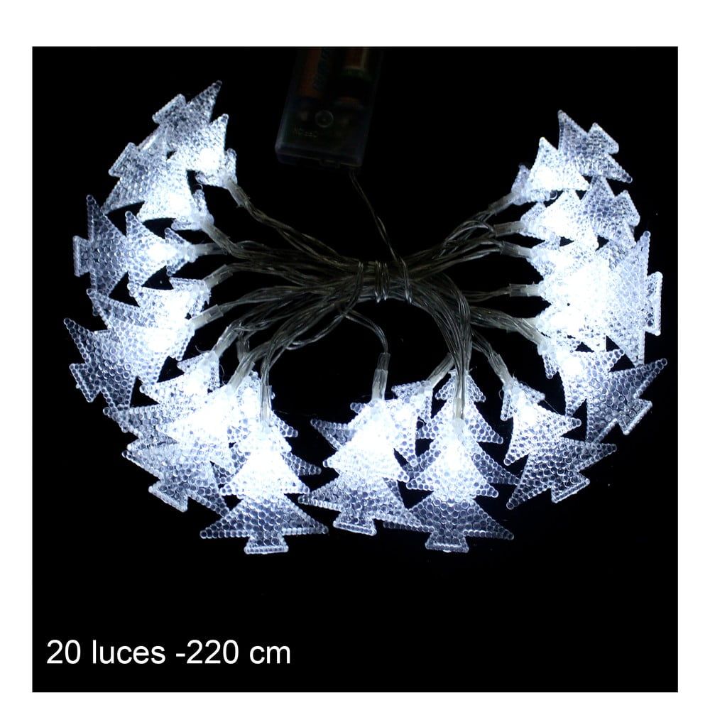 Bílý světelný LED řetěz Unimasa Pino, 20 světýlek - Bonami.cz