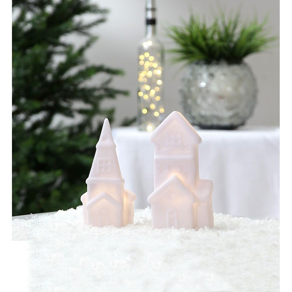 Bílé světelné dekorace s vánočním motivem v sadě 2 ks Polly – Star Trading - Bonami.cz