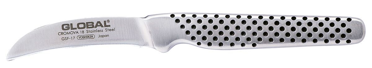 Japonský okrajovací zahnutý nůž Global GSF-17, 6 cm - Grilovani.cz