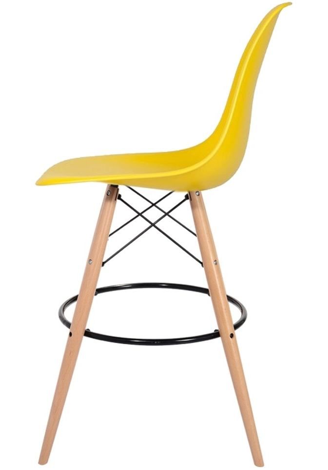 Barová židle DSW Wood 09 slunečnicová žlutá  - 96design.cz