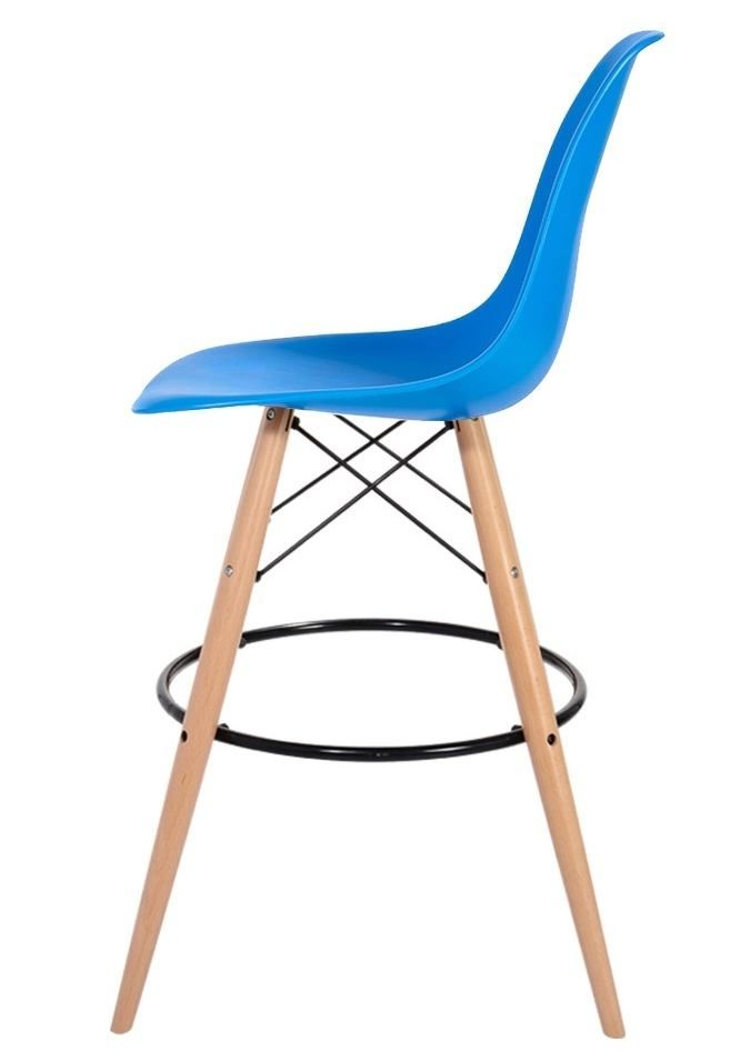 Barová židle DSW Wood 11 modrá  - 96design.cz
