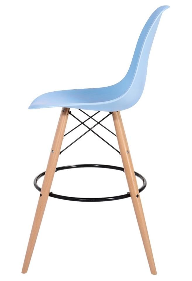 Barová židle DSW Wood 12 světlemodrá  - 96design.cz
