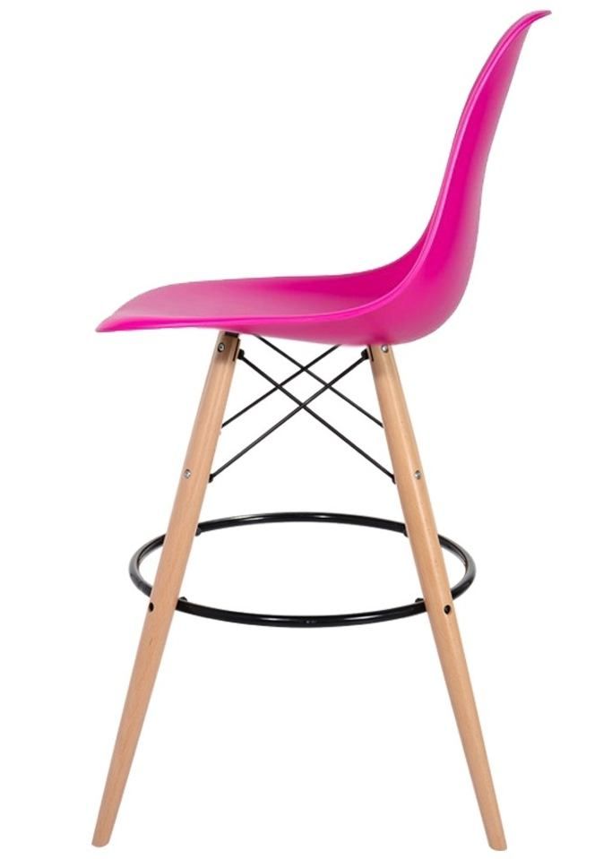 Barová židle DSW Wood 22 růžová  - 96design.cz