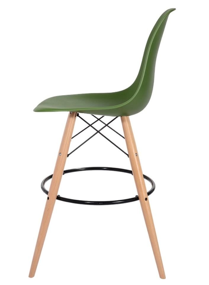 Barová židle DSW Wood 27 but. zelená  - 96design.cz