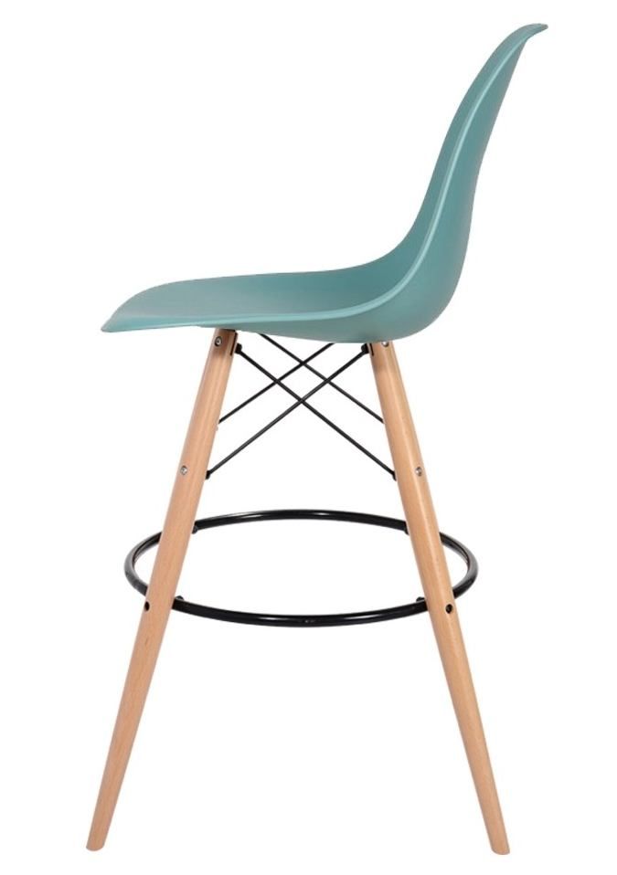 Barová židle DSW Wood 29 pastelová tyrkysová  - 96design.cz