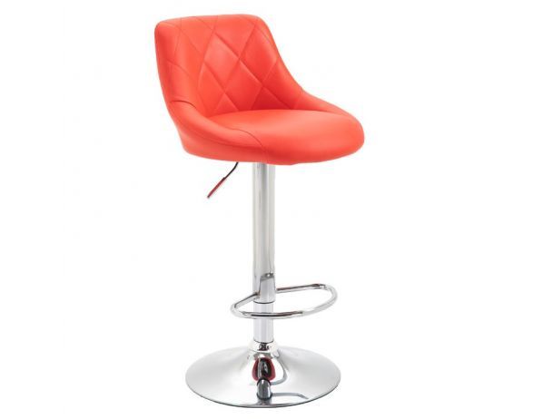 Barová židle MARID, červená / chromová - FORLIVING