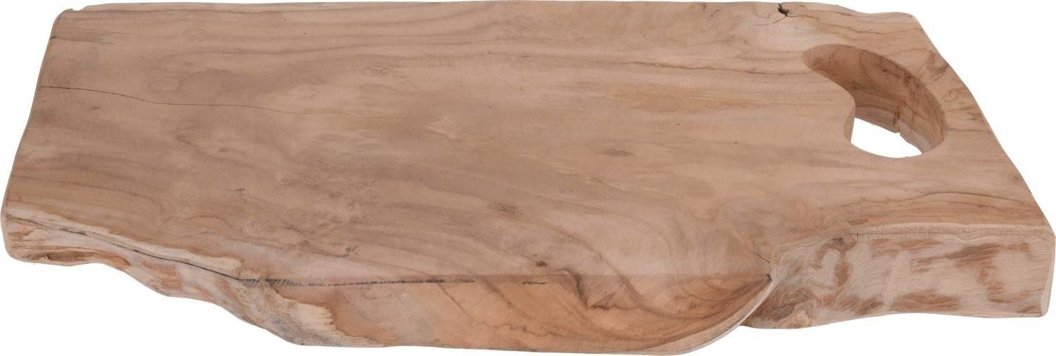 Home Styling Collection Dekorativní podnos z teakového dřeva 42x26x3 cm, řezací Dreadwalk, 2v1 - EMAKO.CZ s.r.o.